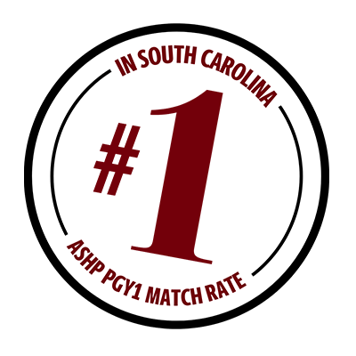 #1 in South Carolina ASHP PGY1 Match Rate stamp