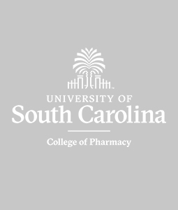 USC College of Pharmacy logo on grey background