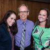Morgan Clennin (left) and Morgan Hughey (right), with James Sallis, received the Gerry Sue and Norman J. Arnold Emerging Scholar in Childhood Obesity Graduate Student Research Award.
