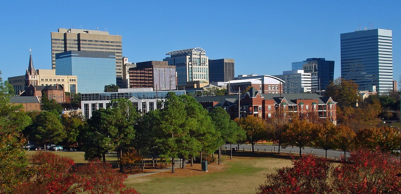 Skyline view of the city of Columbia, SC