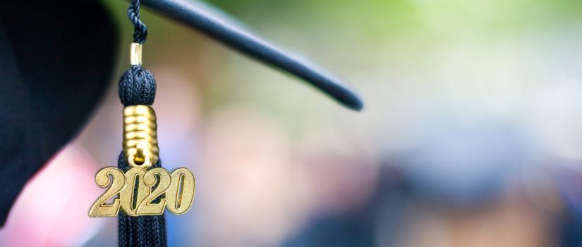 Closeup photo of graduation cap
