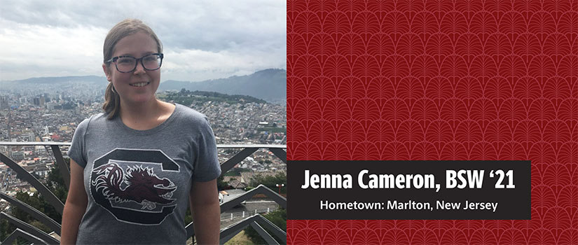 Bachelor of Social Work student Jenna Cameron
