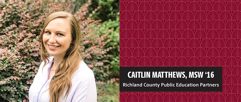 Master of Social Work alumna Caitlin Matthews, MSW '16