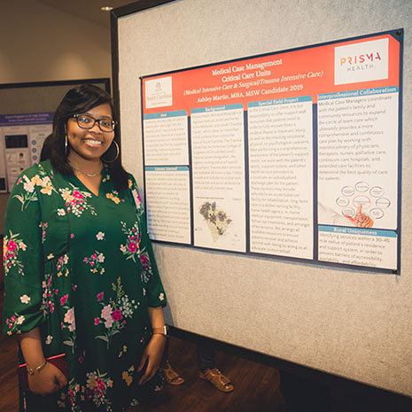 Ashley Martin at scholars poster day
