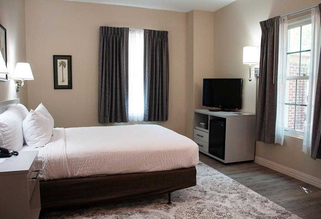 Hotel room lodging in the National Advocacy Center.
