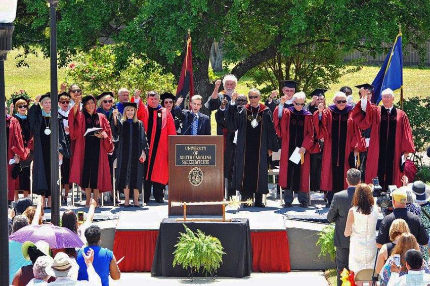 At USC Salkehatchie, student of the year, honor graduate and graduate with leadership dinstinction, Cody Youmans said of Joe Siren, the 2016 Distinguished Teaching Award Recipient: "There are so many people in this world with so many different cultures and because of Professor Siren I have learned to respect other people’s cultures just as much as I respect mine."