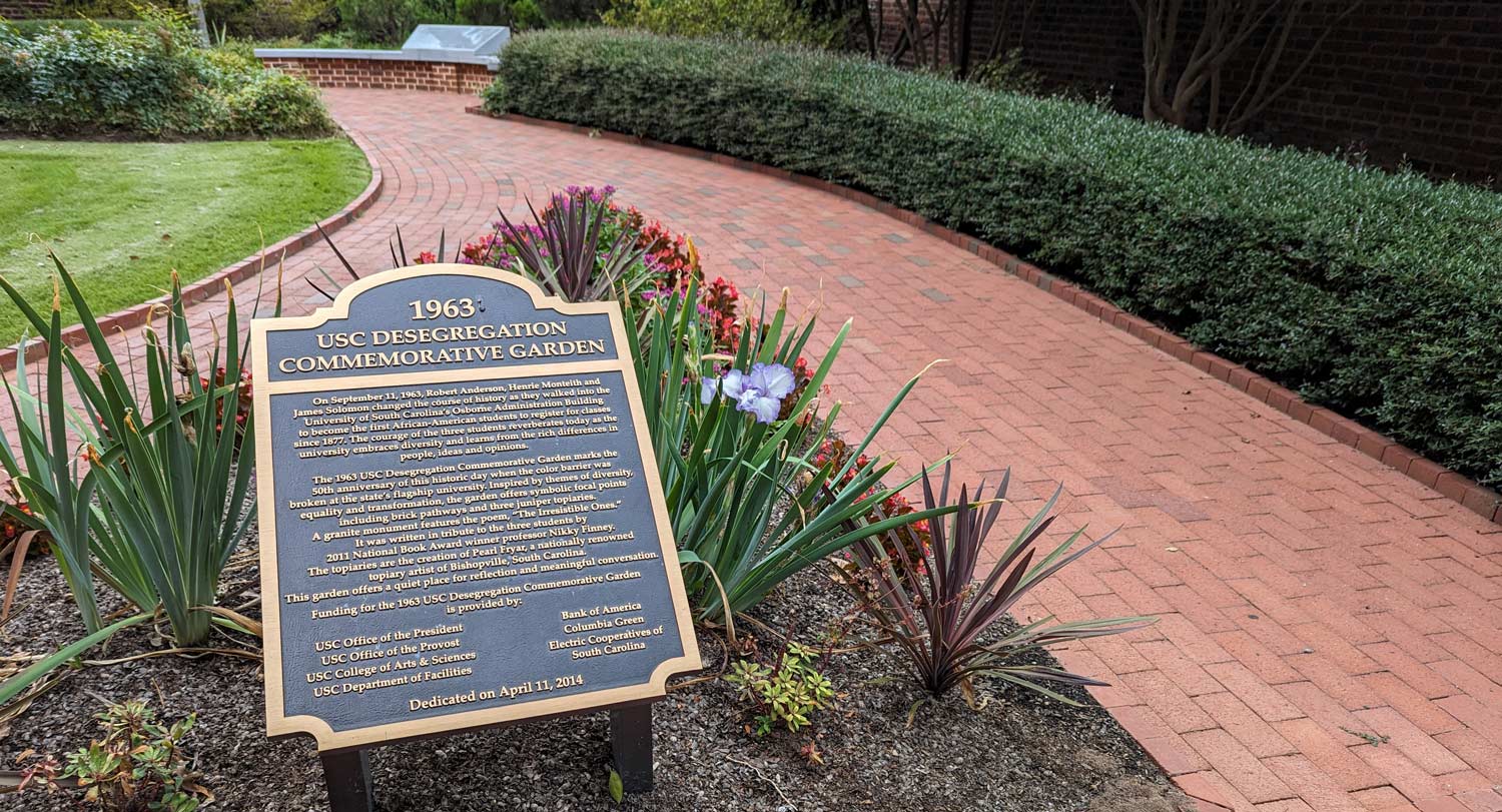 The current desegregation garden at USC