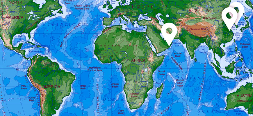 global footprint map