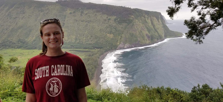 Portrait of Hannah Bauer in Hilo, Hawaii.