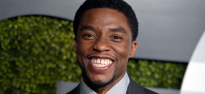 Actor Chadwick Boseman at the GQ Men of the Year party  in 2015.