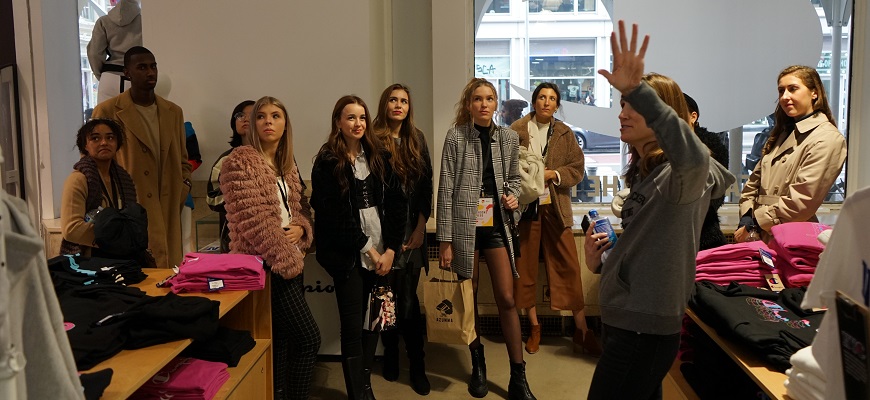 Students learning from experts at NYFW