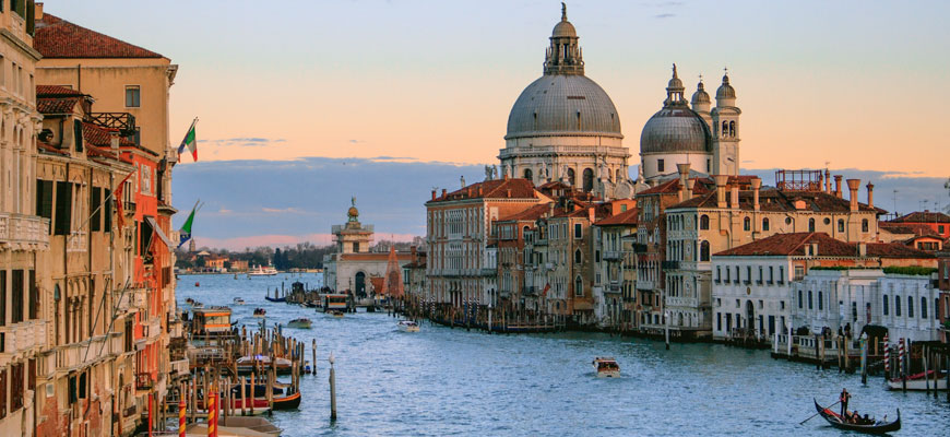 venice buildings and canals