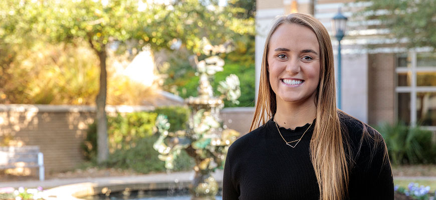 Mallory Dixon is graduating with a master's in exercise science