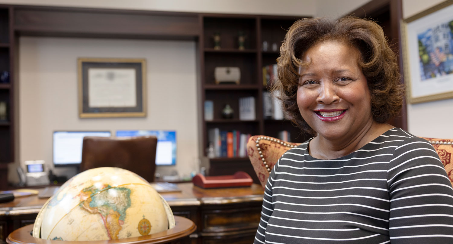 A portrait of J. Michelle Childs in her office.