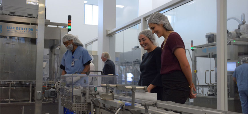 Two women working on supply-chain