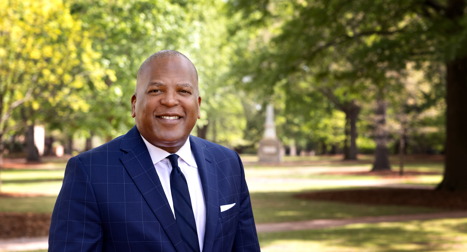 Steve Benjamin on the USC Horseshoe