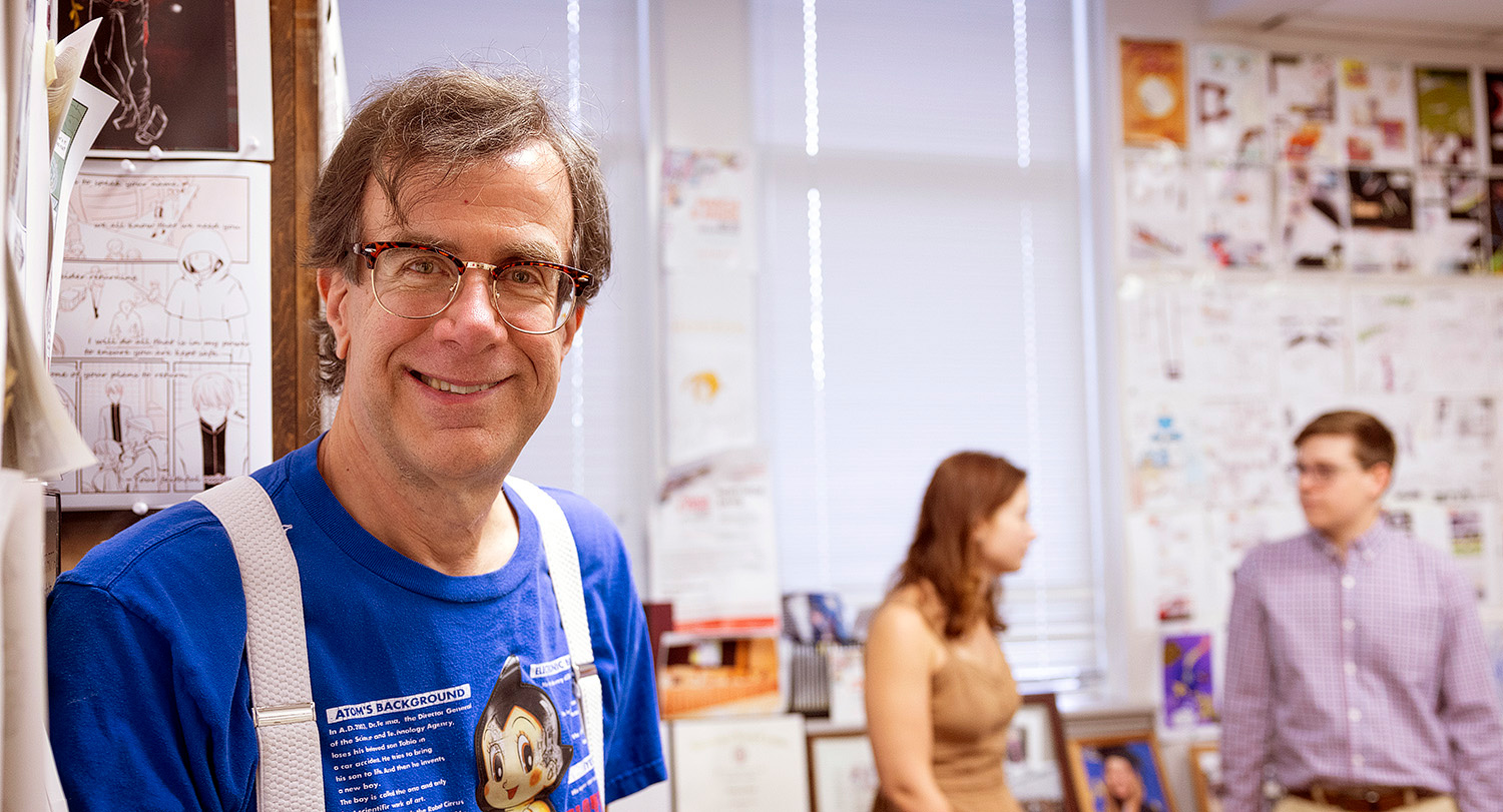 Northrop Davis in his office