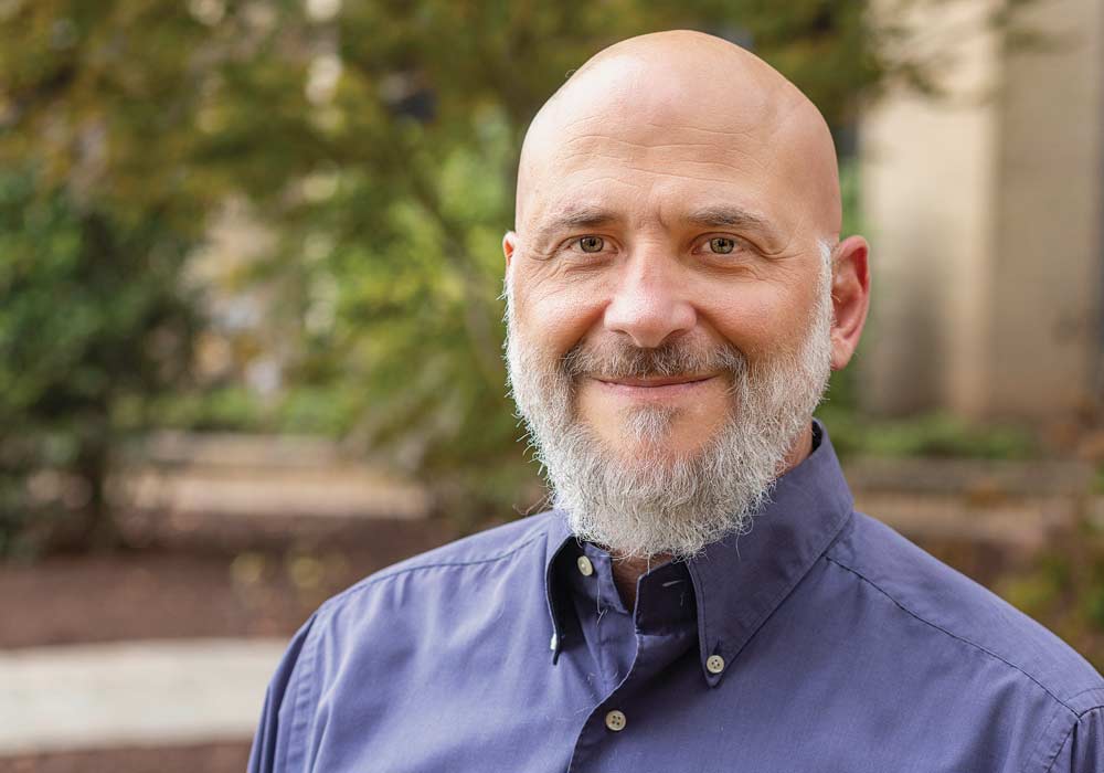 An outdoor portrait of Kevin Bennett.