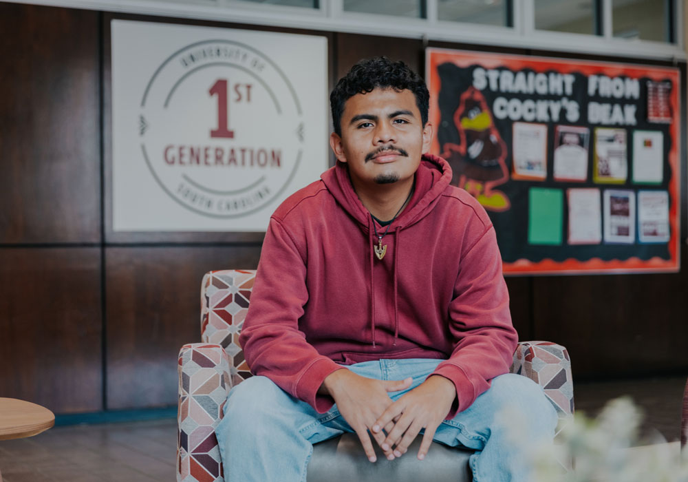 Man sitting in a chair