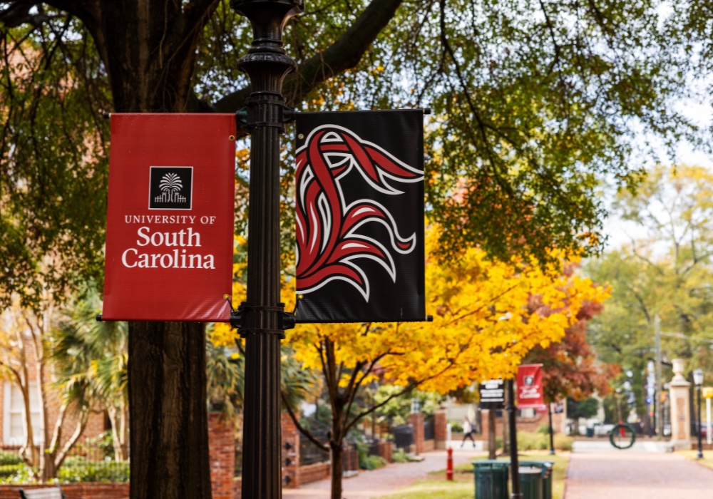 sign of usc on the horseshoe