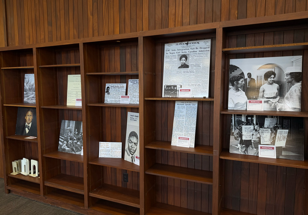 Black History Month exhibit at Thomas Cooper Library