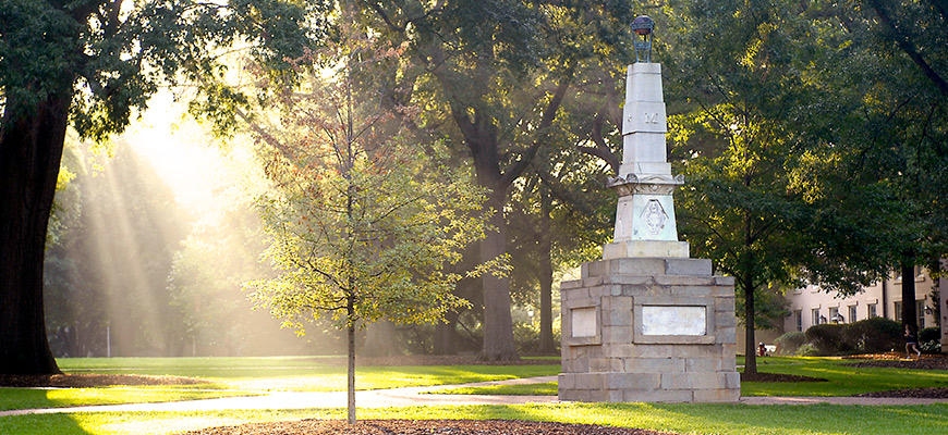 The university's historic Horseshoe