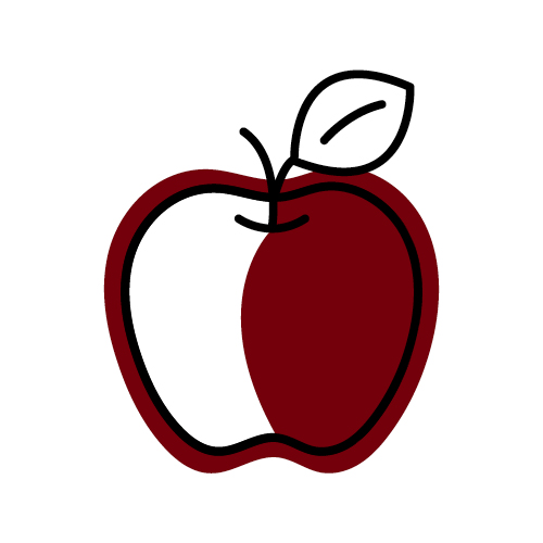 garnet apple illustration