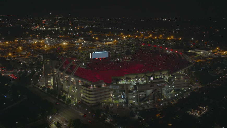 Williams Brice with LED lights