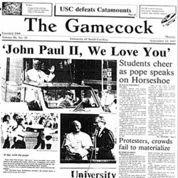 page of a print newspaper