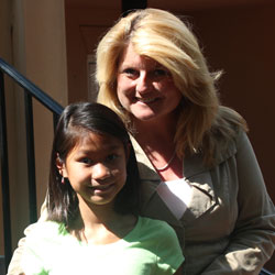 Carole Sox and her youngest daughter, Lennae
