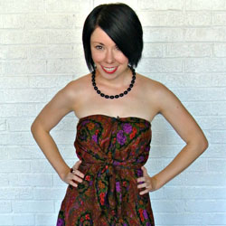 jillian owens in a stylish dress