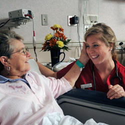 nurse with patient