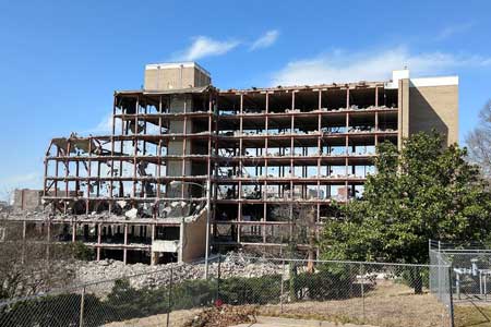 Cliff Apartment demolition