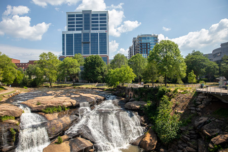 Camperdown behind Reedy river