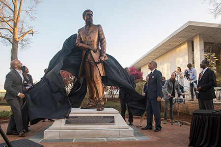 unveiling of the Richard T. Greener statue