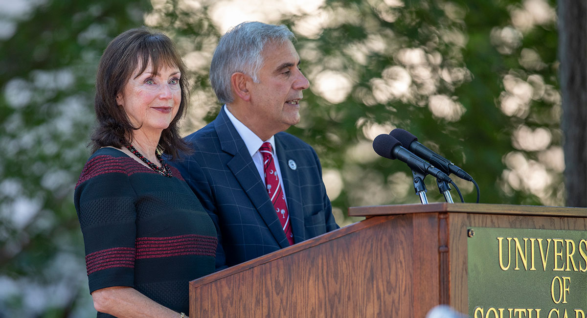 the Pastides at the state of the university