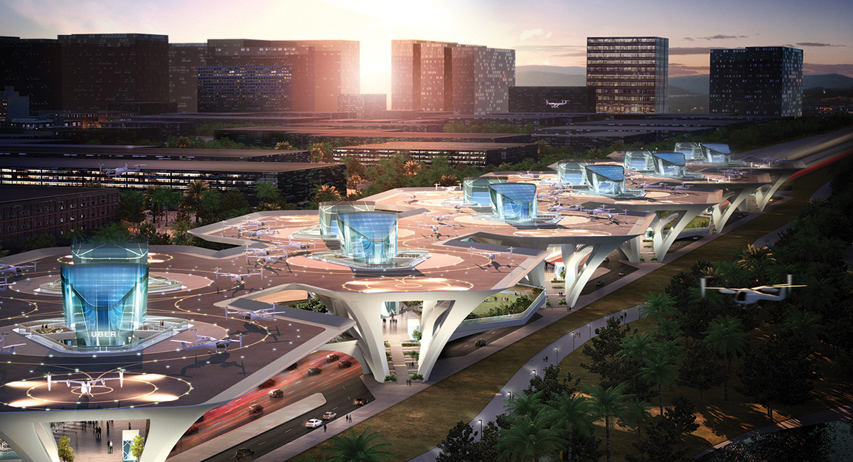 rendering of proposed skyport design