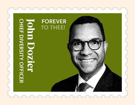 John Dozier postage stamp