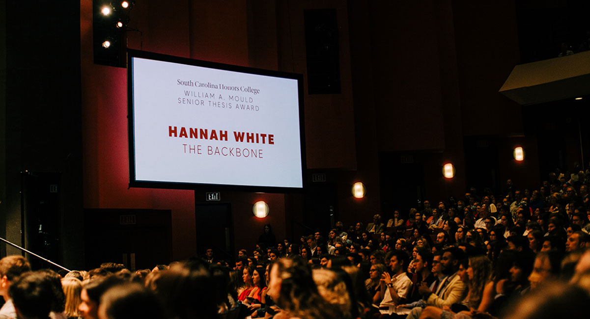 Screen saying Hannah White