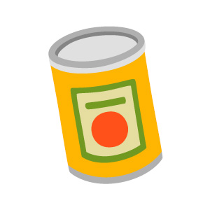 Emoji of a can
