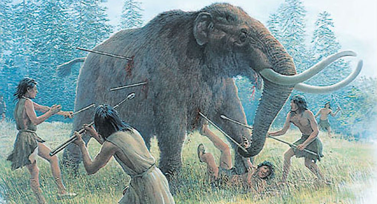 It likely would have taken a group of hunters to take down a mastodon.Ed Jackson, CC BY-NC