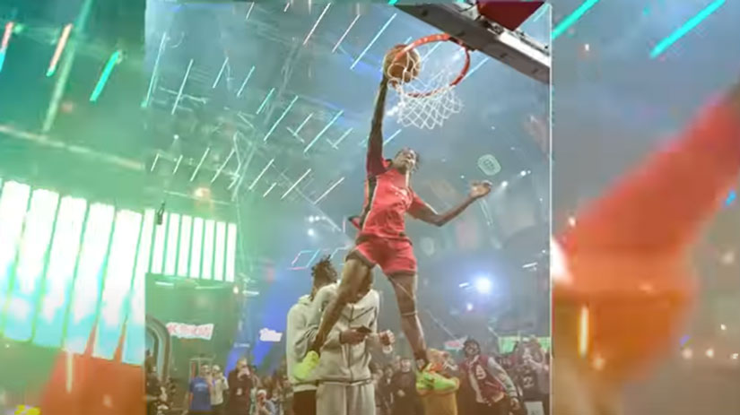 A video produced by OTE featuring its players in a dunk contest.