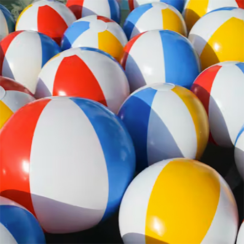 Colorful beach balls