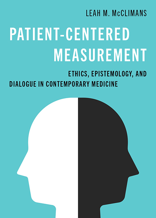 Book cover, teal, with head silhouette half black and half white