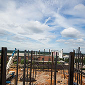 alumni center under construction