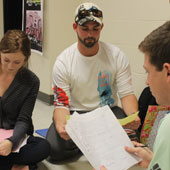 Students in class on fundraising and event planning for nonprofits