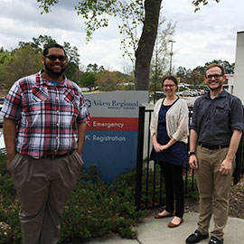 Jason Lockhart, Beth Michaels and Josh Agbunag visited all 70 of South Carolina's hospitals during their rotation with the Palmetto Poison Center.