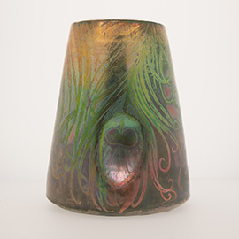 Clement Massier, Vase, 1895-1910. Ceramic.