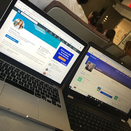 Dueling laptops