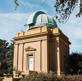 A photo of the Melton Observatory building during the day time.